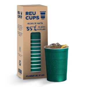 Vasos Reutilizables Reucups Verde